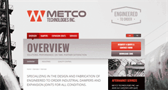 Desktop Screenshot of metco-tech.com